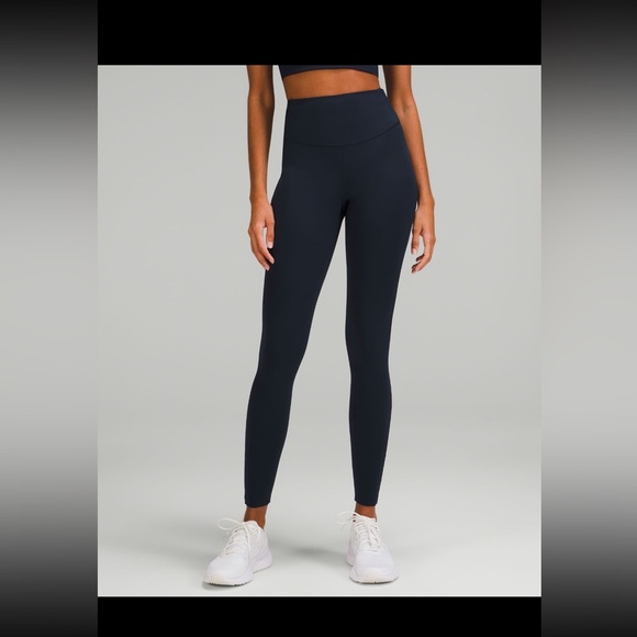 NWOT Lululemon Base Pace High 28in leggings size 10 in True Navy - Picture 2 of 4
